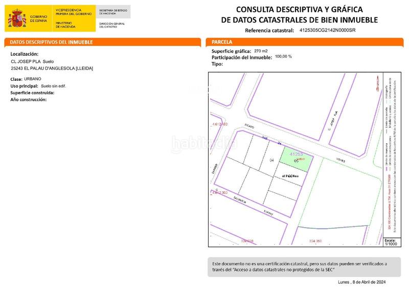 Foto 400864ad-757a-4c1c-a227-e5a8ba685207. Terreny residencial a Palau d´Anglesola (El)