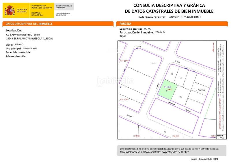 Foto 4f1da3ce-8c51-4934-9965-e3b53d22b67f. Terreny residencial a Palau d´Anglesola (El)