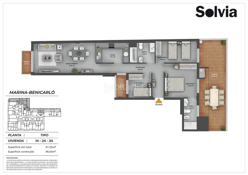 Foto 96d328ba-d482-4cbf-bd05-9e352d9eae3b. Piso  en venta en benicarlo, 3 dormitorios. en Benicarló