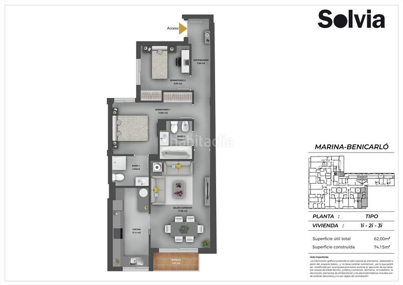 Foto 51d85b6e-76c8-4ed3-97d6-131bfcaa2589. Appartement avec parking dans Pueblo Benicarló