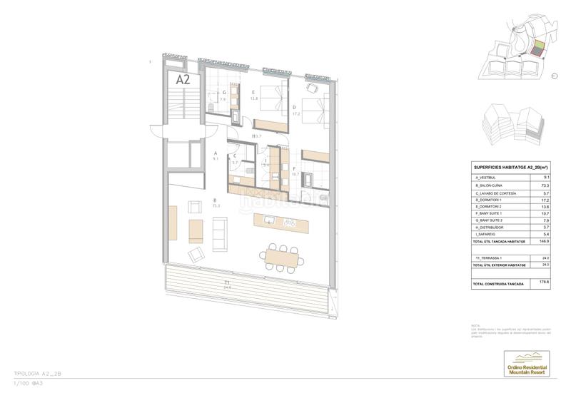 Foto 7e127925-7f97-42d2-9c04-21ca15323432. Appartamento 176m<sup>2</sup> con riscaldamento parcheggio piscina in Ordino