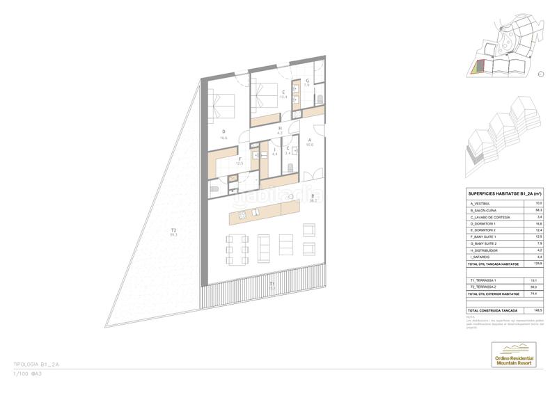 Foto 419af88d-961c-4930-9487-04546e5f5d4f. Appartement 148m<sup>2</sup> avec chauffage parking piscine dans El Serrat-Llorts Ordino