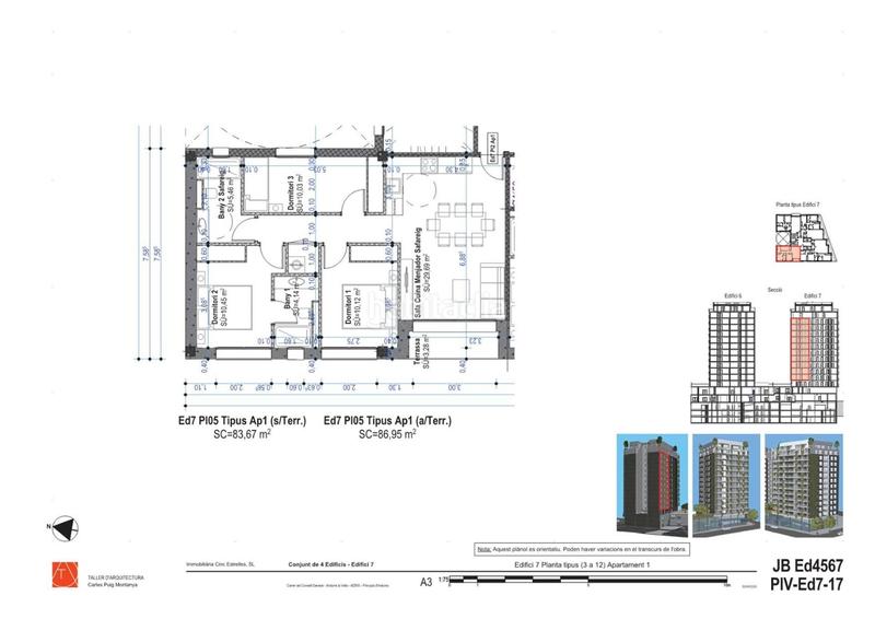 Foto 878e5fb1-7dd9-4bc1-a4b1-6e6eed19c172. Apartment 86m<sup>2</sup> with heating parking in Centro Andorra la Vella
