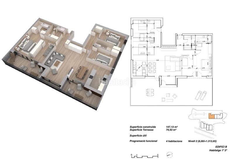 Foto 7d33c995-b48d-4df3-957a-819b6429a406. Appartement 147m<sup>2</sup> avec chauffage parking dans Encamp Encamp