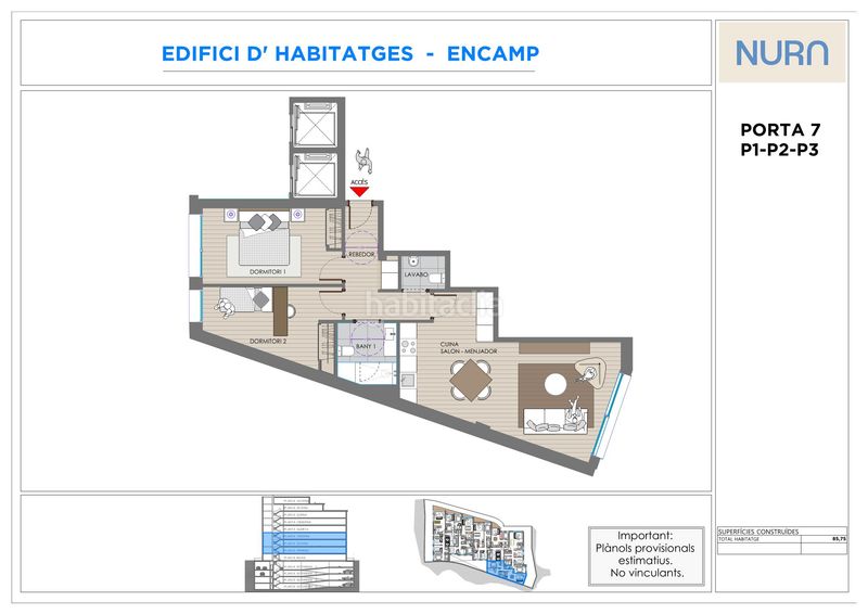 Foto a5df1045-d917-40b0-a8ea-13c15de526e5. Apartment 87m<sup>2</sup> with heating in Encamp Encamp