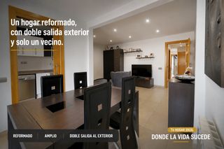 Appartement à Sant Pere Nord. Un hogar reformado, con doble salida exterior y solo un vecino.