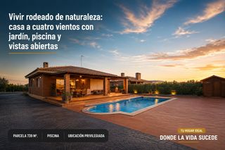 Casa a Castellnou-Can Mir-Can Solà. Vivir rodeado de naturaleza casa a cuatro vientos con jardín, pi