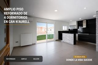 Flat in Ca n'Aurell. Amplio piso reformado de 4 dormitorios en can naurell