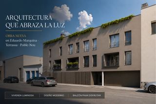 Pis a Poble Nou. Vivienda luminosa  diseño moderno  balcón para disfrutar