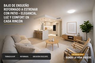 Appartement à San Pere. Bajo de ensueño reformado a estrenar con patio  elegancia, luz y