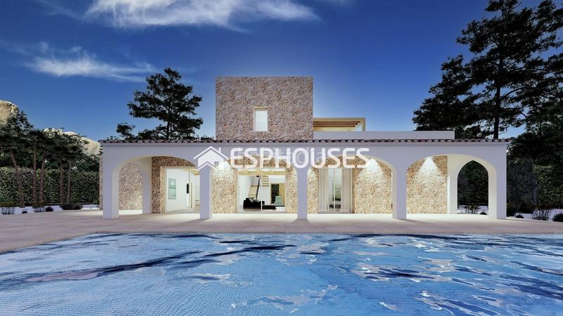 Foto ab9ced41-80ae-43ee-92d4-9d87a7b4319a. Casa proyecto de obra nueva con viñas y piscina. en Benissa