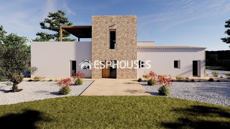 Foto c1135dd5-1d97-4e93-9d15-f0b376100072. Casa proyecto de obra nueva con viñas y piscina. en Benissa