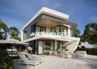 Casa a Bonalba-Cotoveta. Villa independiente de 4 dormitorios, sótano y vistas al mar en