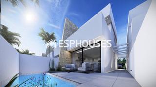 Casa adossada a Santiago de La Ribera. Villas adosados de obra nueva en santiago de la ribera