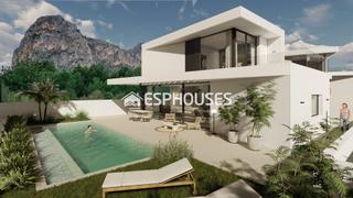 Casa a Polop. Proyecto moderno de obra nueva en polop