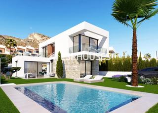 Maison à Golf Bahía. Villa independiente con piscina en sierra cortina, finestrat