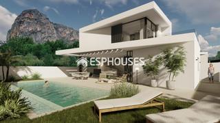 Casa a Polop. Proyecto moderno de obra nueva en polop