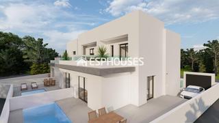Casa aparellada a Daya Nueva. Villa pareada de obra nueva en daya nueva con piscina privada y