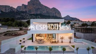 Casa a Polop. Proyecto villas modernas  obra nueva en polop