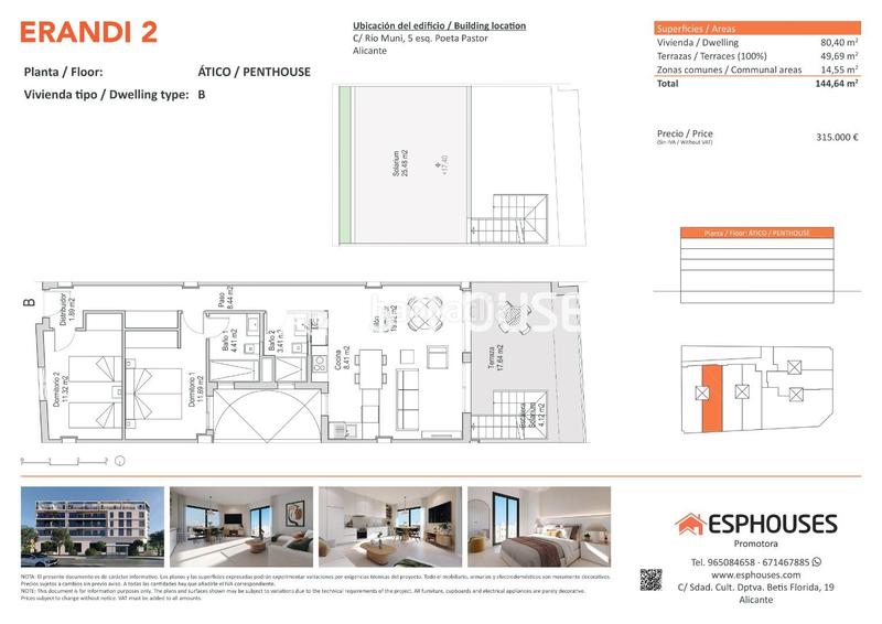 Foto aa2066ac-ceb9-4779-aa18-ff6ed17addaa. Penthouse in rio muni 5 in Florida Baja Alicante