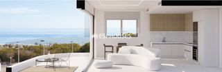 Casa a Cañada del Molino. Adosado de obra nueva en planta alta con vistas al mar en la mat