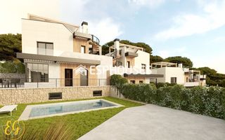 Towny house in Balcón de Ponoig - Polop Paradis - Polop Hills. Villa pareada de obra nueva con piscina privada en polop