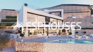 Chalet en La Fustera. Proyecto exclusivo de villa de diseño moderno en benissa con imp