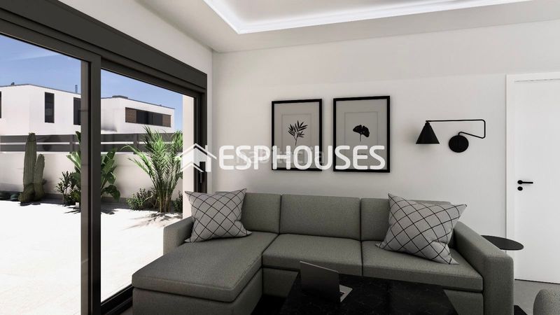 Foto 1f8ccb27-b076-4d67-9302-f61be8b5fcf4. Chalet villa de obra nueva con piscina privada, solárium y sótano en Benijófar