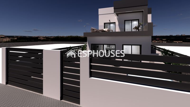 Foto 5d835a8d-0b16-418f-b44e-7a590cb925a9. Chalet villa de obra nueva con piscina privada, solárium y sótano en Benijófar