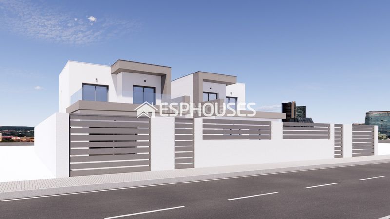 Foto a874bdb1-ee4f-4c0b-bc87-175e4a3c6234. Chalet villa de obra nueva con piscina privada, solárium y sótano en Benijófar