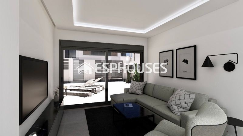 Foto b898cbcf-dfee-4881-ae7e-c88a6ad342f1. Chalet villa de obra nueva con piscina privada, solárium y sótano en Benijófar
