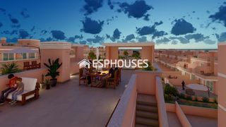 Casa a Pueblo Latino. Bungalow de obra nueva, en planta alta, en pilar de la horadada
