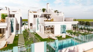 Casa aparellada a Centro. Villa pareada de obra nueva en torre del rame, los alcázares