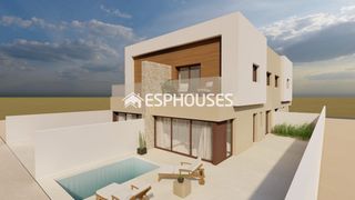 Casa adossada a Santiago de La Ribera. Villas cuádruples en santiago de la ribera, a 500 m del mar meno
