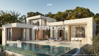 Chalet in La Viña-Montemar-San Jaime. Exclusiva villa de lujo de obra nueva con vistas al mar en san j