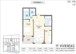 Pis a Archena. Vendemos piso de nueva construcción de dos dormitorios