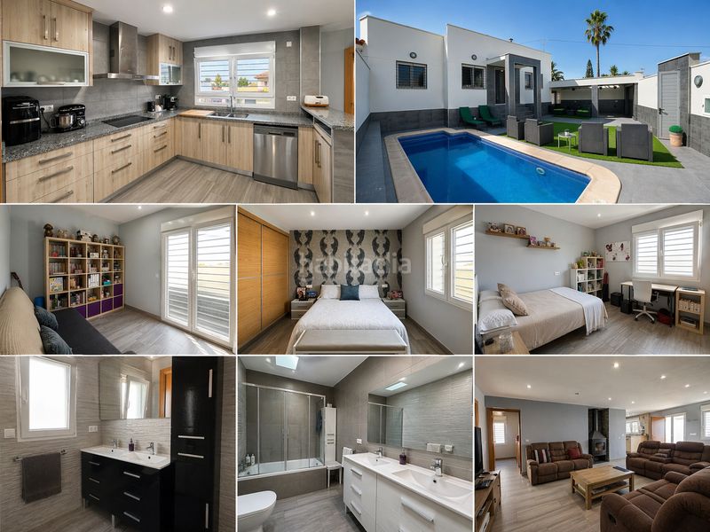 Foto ab37fd49-6e53-4c2a-8b21-ca5f2c7a72cc. Casa , los balcones, chalet de 130 m2, totalmente reformado, 4 dormitorios, 2 baños, 400 m2 de parcela, piscina privada, park en Torrevieja