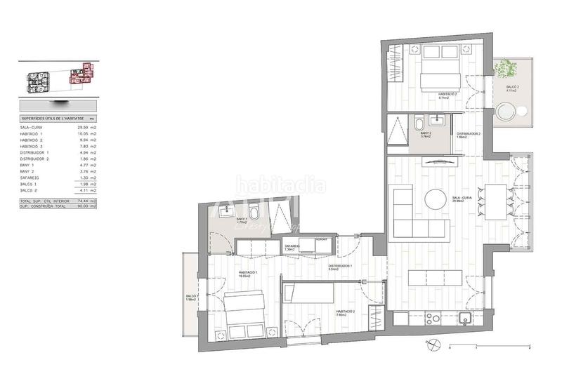 Foto 05bcbb2e-496b-4685-95f7-41cac2b237a9. Appartement avec chauffage dans Can Vidalet Esplugues de Llobregat