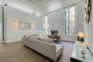 Lloguer Pis a Dreta de l´Eixample. Luminoso piso en alquiler temporal de 180 m en rambla catalunya